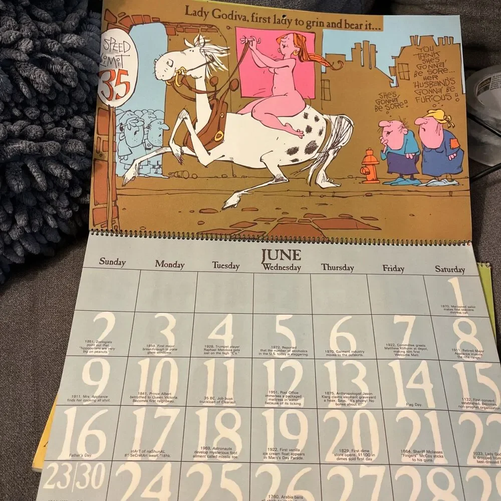 Vintage Hallmark Calendar 1974 First Ladies Historical OKT/Colson Louis Marak